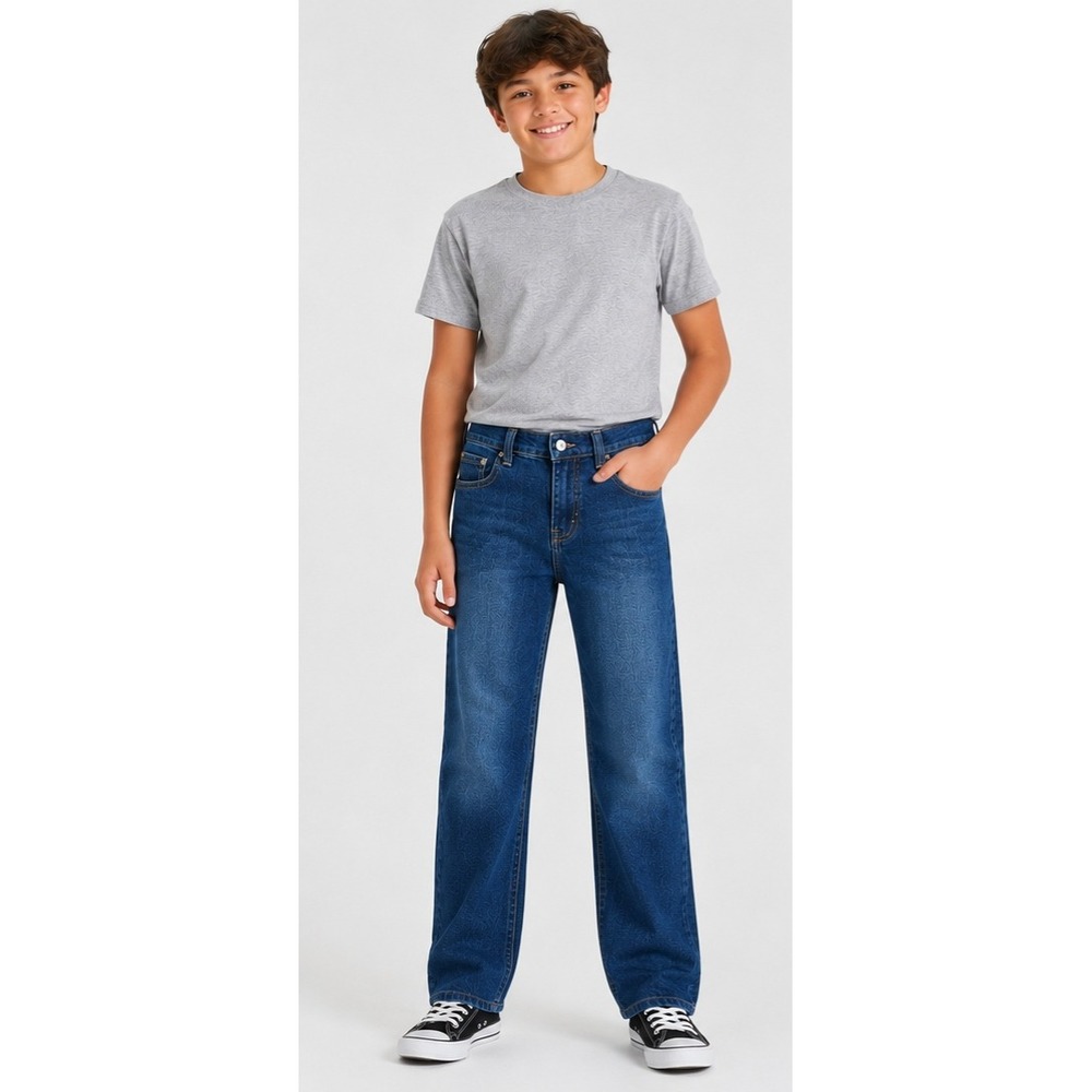 NORTHPOINT Boys Straight‎ Leg Jeans Size 16 NWT Medium Wash Classic Denim Pants